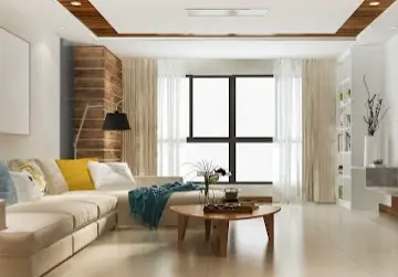 Sala de estar limpia y organizada después de servicio de Total Trust Cleanings - empresas de limpieza en San Francisco, California