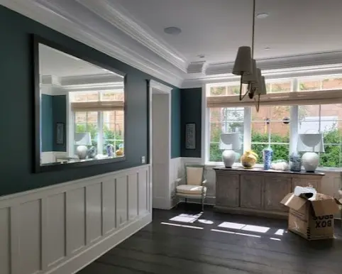 salon comedor limpio por profecionales de limpieza de Maid Service